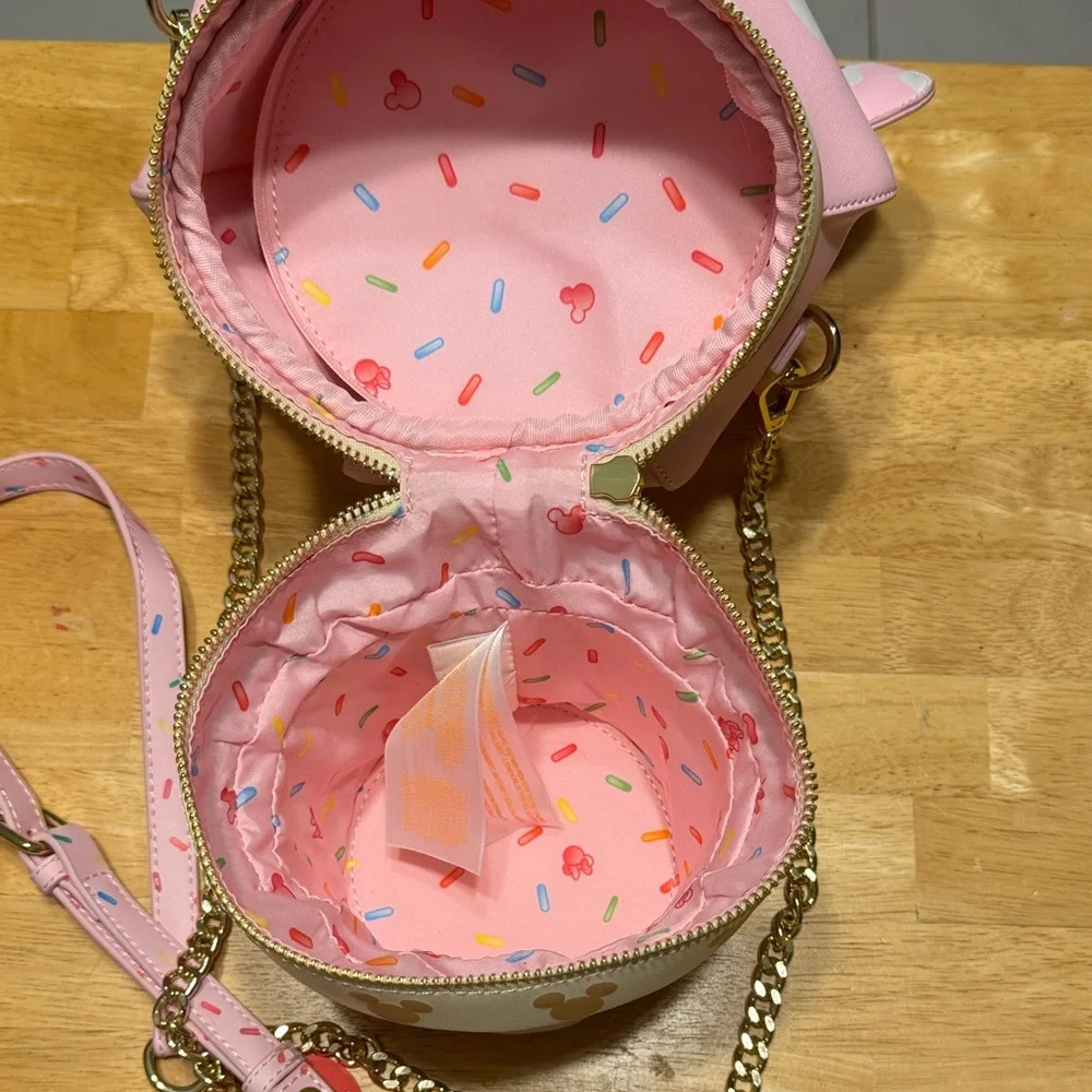 Loungefly Stitch Shoppe Mickey Ice Cream Cone Bag - Picture 4 of 7